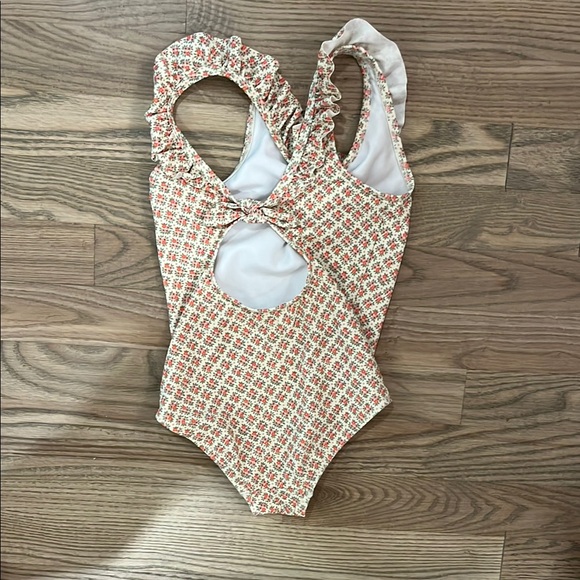 Boden Mini White Floral Swimsuit - Picture 3 of 3